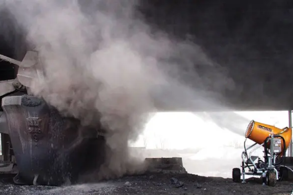 Collection of airborne dust particles.