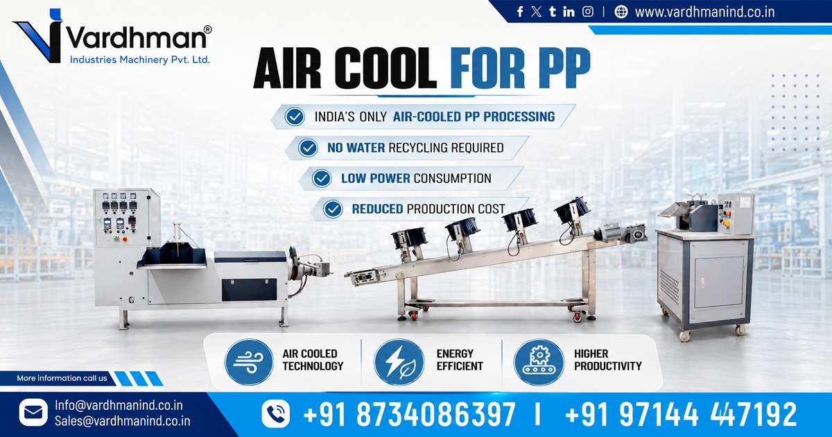 Air-Cooled PP Strand Granulator in Hyderabad