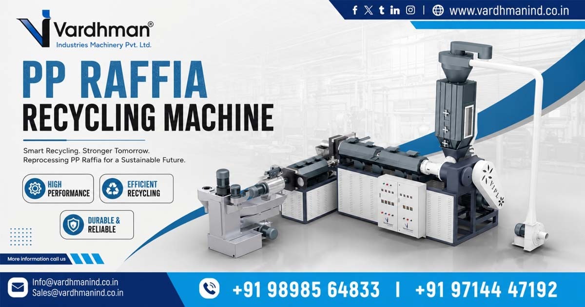PP Raffia Recycling Machine in Surat