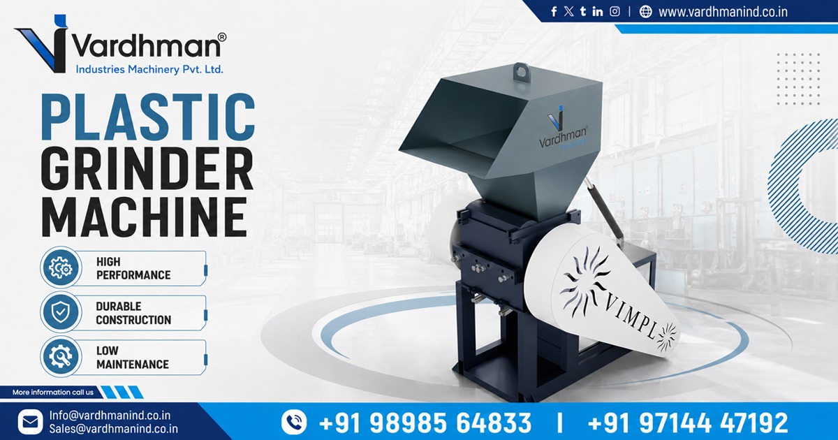 Plastic Grinder Machine in Rajkot