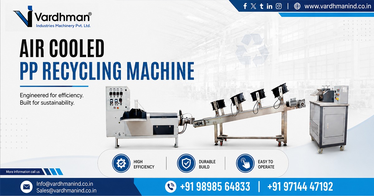 Air Cooled PP Recycling Machine in Chennai