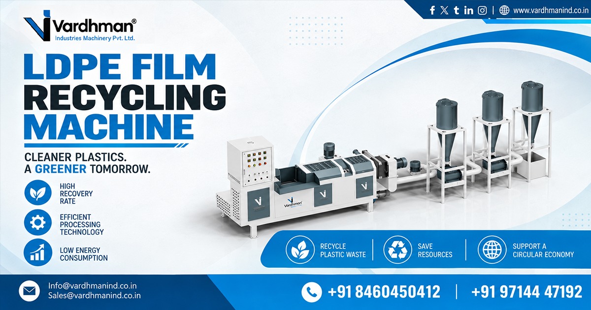 LDPE Film Recycling Machine in Mumbai
