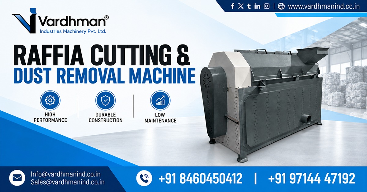 Raffia Cutting and Dust Removal Machine in Surat