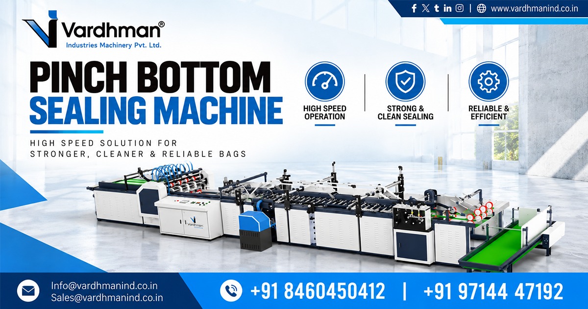 Pinch Bottom Sealing Machine in Rajkot