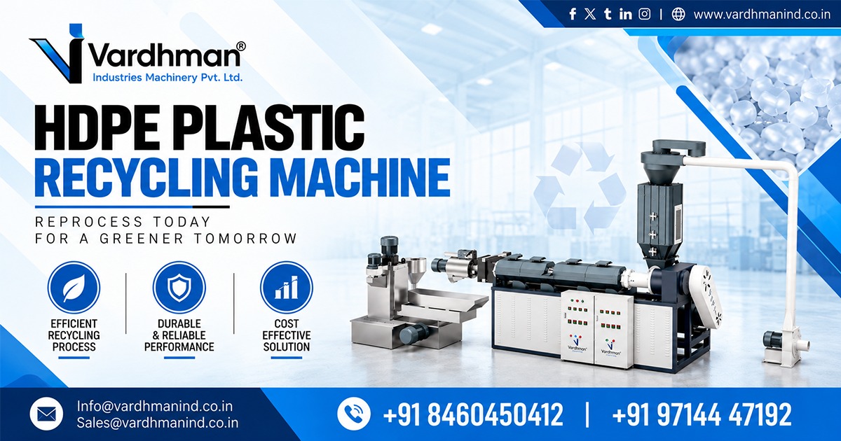 HDPE Plastic Recycling Machine in Hyderabad