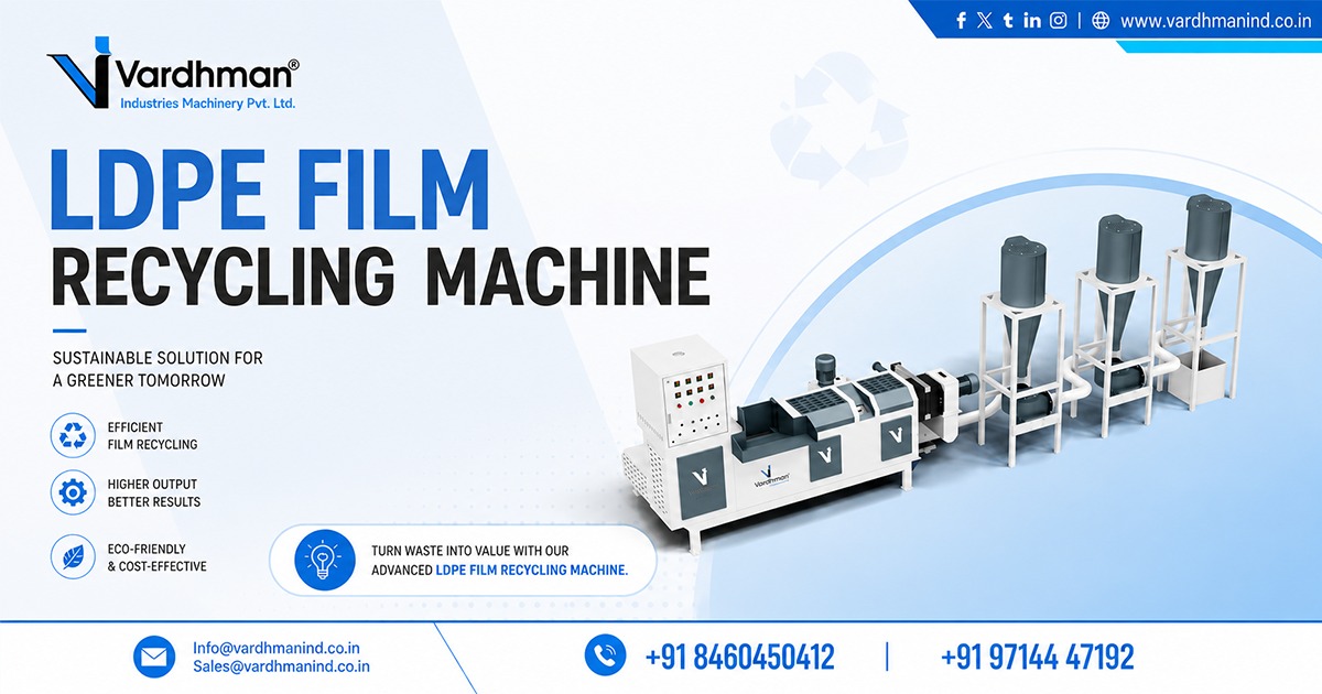 LDPE Film Recycling Machine in Surat