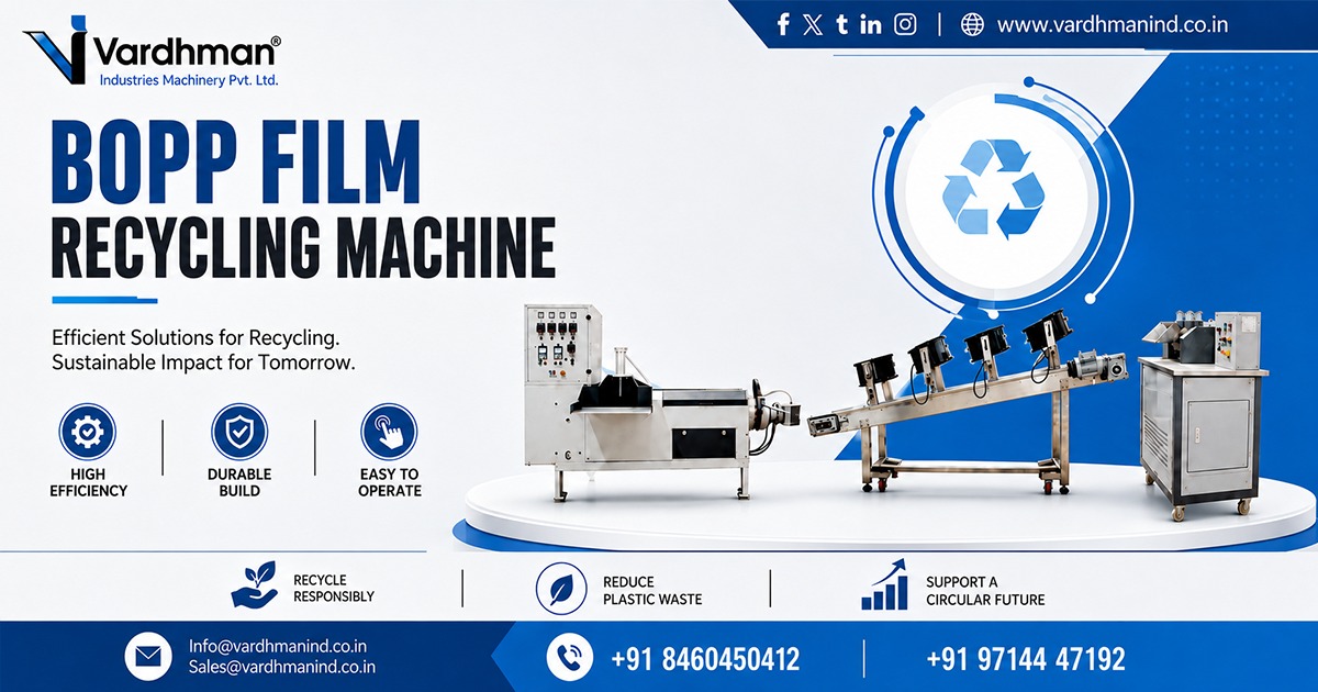 BOPP Film Recycling Machine in Ahmedabad