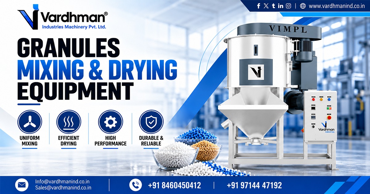 Granules Mixing and Drying Equipment in Tiruppur