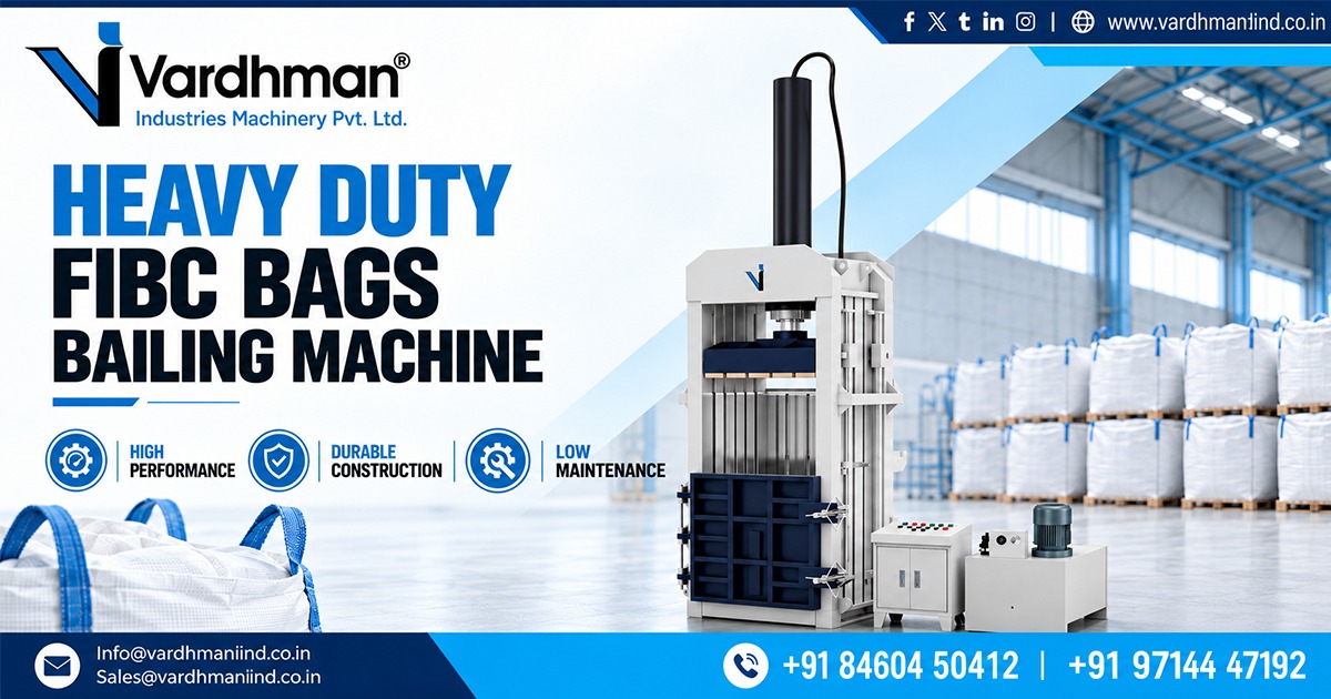 Heavy Duty FIBC Bags Bailing Machine in Ranchi
